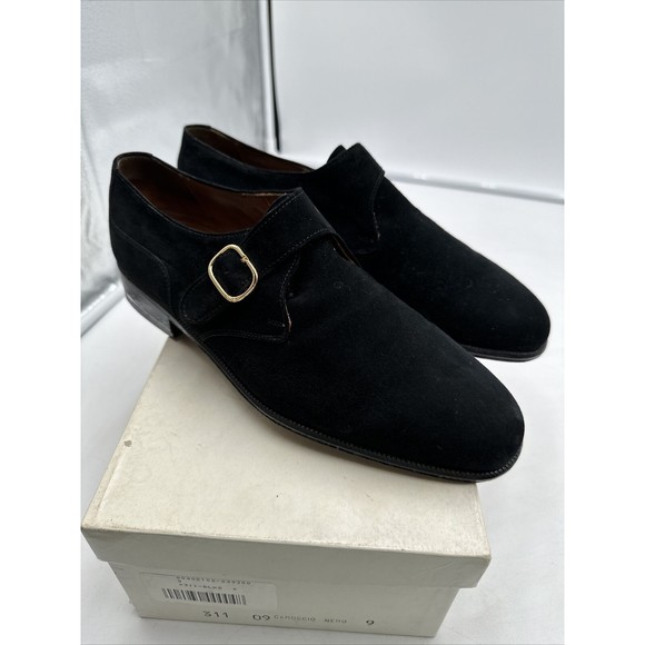 Antonio Brotini Per Bollicelli Mens Dress Shoes 9 Made In Italy Suede Black Buck main image 9